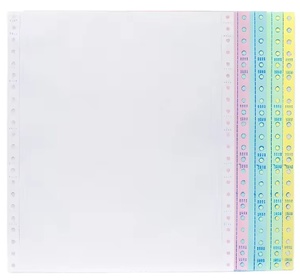 Precio de fábrica Papel de computadora sin carbón continuo Formulario NCR Papel de factura de Oficina de Impresión 9,5*11