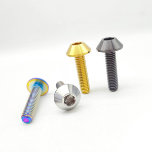 工場直送M6X12/15/20/25mm GR5チタン合金アンブレラヘッドヘックススクリューオートバイ改造用DIN標準プレーン仕上げ - Product Image 4