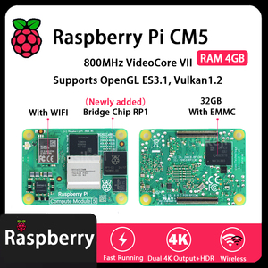 Lampone originale Pi Cm5 Ram 4gb Wifi Emmc Cm5104032 Broadcom Bcm2712 doppia uscita 4k + hdr 800mhz video Coxtex-76 Quad-core - Product Image 4