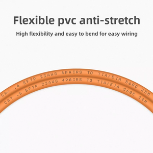 המחיר הטוב ביותר pvc גמיש pvc אנטי-מתיחה gigabit במהירות גבוהה cat6a-עבודה כבל עבור מחשבים שולחניים מחברות נתבים