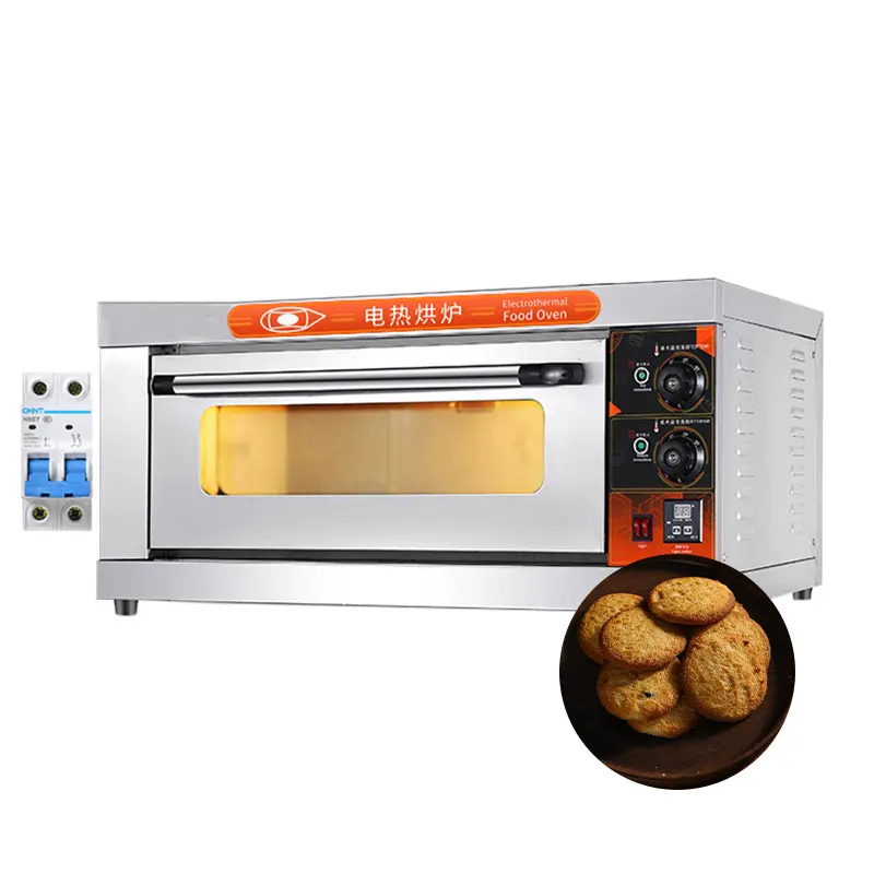 เตาอบพิซซ่าแบบมืออาชีพเตาอบไฟฟ้าสำหรับใช้ในครัวอุปกรณ์สำหรับอบขนมปังพิซซ่าเค้กทำอาหาร