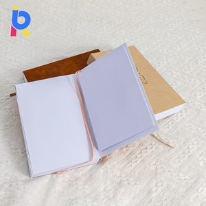 Wholesale Custom Printed Journal Books Leather Diary <strong>Notebook</strong> <strong>with</strong> Logo Saddle Stitching and Sewing Binding PP Cover Material - Product Image 4
