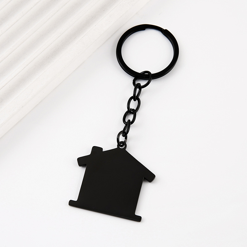 375355mm outer hole house key chain black