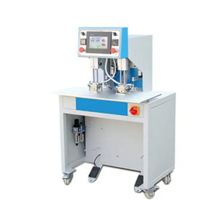 Automatic double head trademark press Insole printing press shoe making machine widely used in footwear, leather goods, luggage