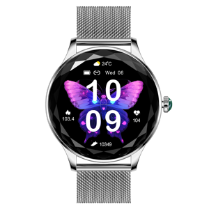 Reloj inteligente de moda de lujo para mujer con pantalla AMOLED BT Brújula de respuesta de llamadas IP68 Monitoreo DE SALUD impermeable profundo para mujeres - Product Image 1