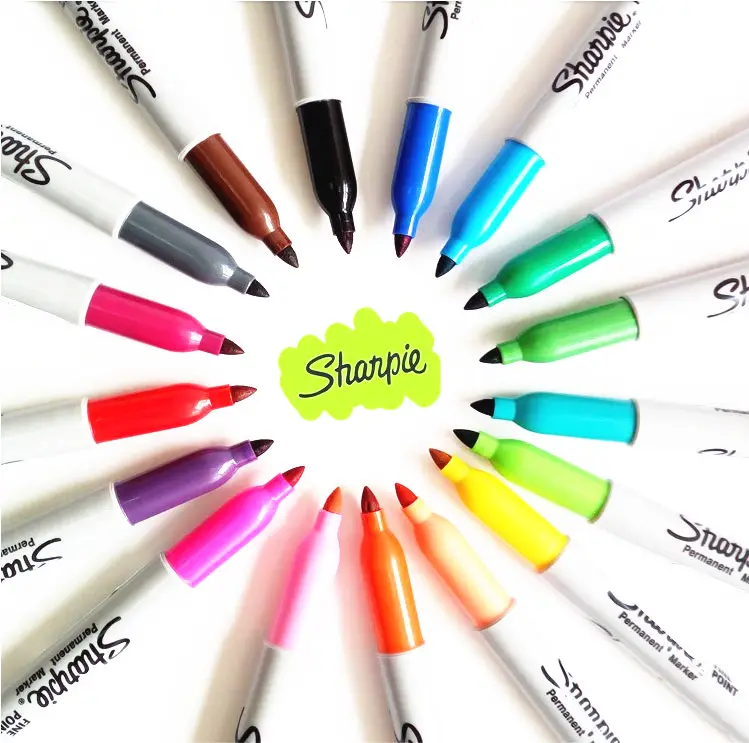 Sharpie Fine Point ปากกามาร์คเกอร์ถาวร,เครื่องหมายผ้า