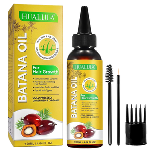 HUALIJIA 120ml Batana yağı saç büyüme kalınlığı Honduras doğal organik besleyici saç büyüme için kafa derisi Batana yağı teşvik