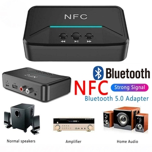 NFC蓝牙5.0接收器A2DP AUX 3.5毫米RCA插孔通用串行总线智能回放立体声音频无线适配器车载套件扬声器BT200 - Product Image 2