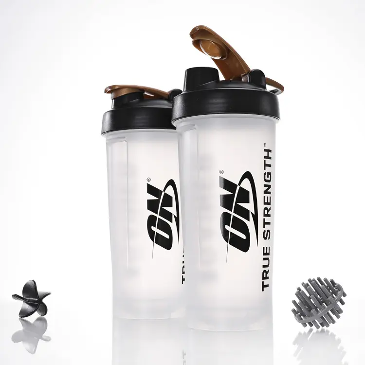 Hot Sell 1l Promotionele Eco-Vriendelijke Fitness Gym Plastic Poeder Wei Proteïne Shake Fles Sport Shaker Waterfles Gym