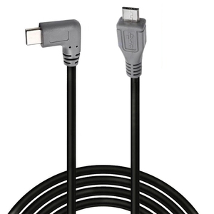 弯头90度左右角USB 3.1 C型公到微型USB 5针B公转换器OTG适配器数据线 - Product Image 3