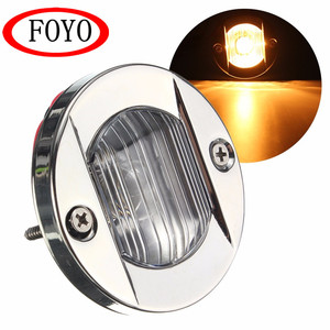 FOYO Brand 2.2 W <strong>Transom</strong> Light Flush Mount Round Boat Marine Lamps Boat <strong>LED</strong> Stern Lights - Product Image 3
