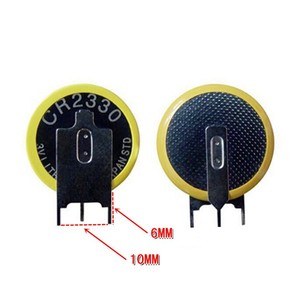 Cmos 250mAh 3V lityum CR2330 olmayan şarj edilebilir düğme pil hücresi kurşun telleri ve konektörü ile - Product Image 5