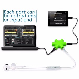 OEM One to Five <strong>Audio</strong> <strong>Splitter</strong> Stereo 35MM Jack 6 Way Hub Multi <strong>Splitter</strong> Adapter AUX Split for Headphone - Product Image 3