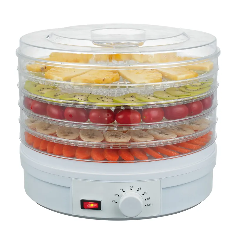 Deshidratador eléctrico manual de alimentos para uso doméstico, snacks secos saludables de 32cm fácilmente