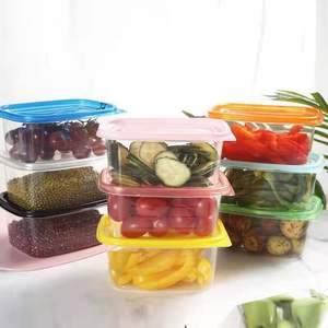 Contenitore di plastica eliminabile di stoccaggio dell'alimento di forma rettangolare di progettazione dell'oem 1000ml - Product Image 4
