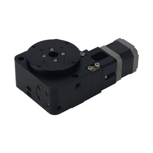 迷你R轴电动转盘数控电动分度台，带360 ° 旋转和蜗轮蜗杆传动 - Product Image 4