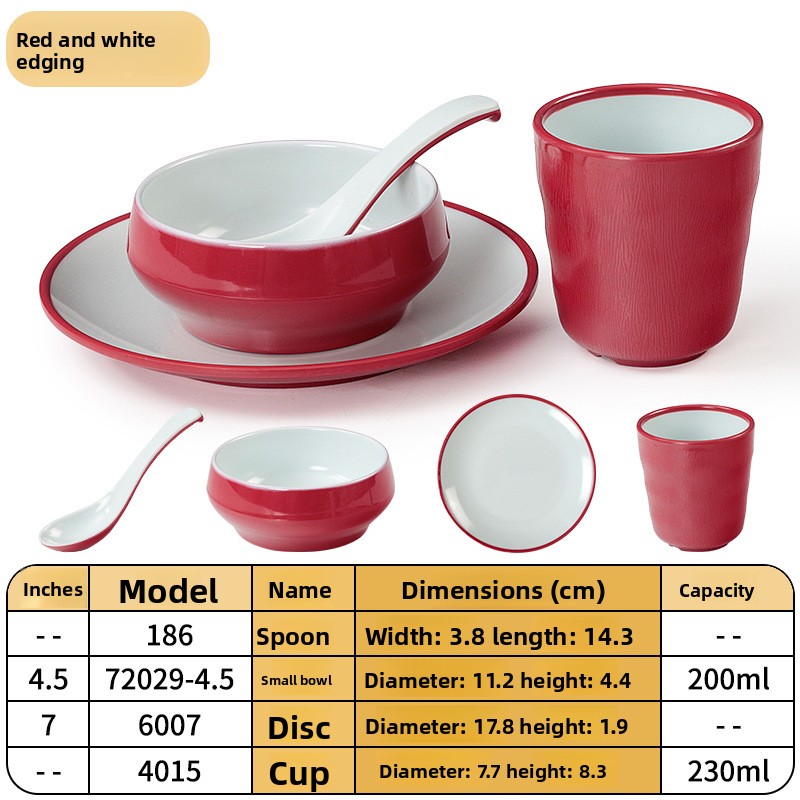 Ed ging rouge et blanc