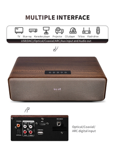 BT5.3 Altavoces de audio activos profesionales de madera de 8 pulgadas y 180W con sistema de audio de Supergraves Sonido para computadora y comunicación auxiliar