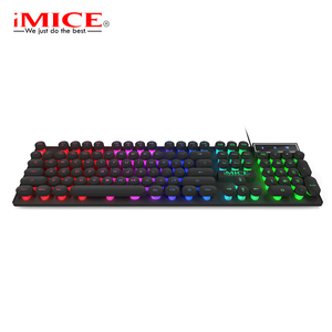 iMICE AK-800标准发光键盘有线键盘防水USB游戏键盘