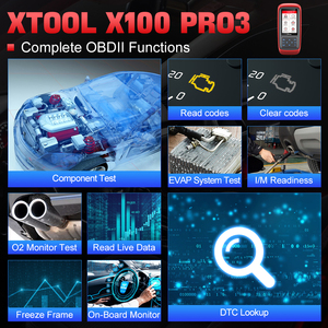 X100 PRO3 Новейший автомобильный диагностический и ключевой программный прибор для профессионального и перепрограммирования диагностический набор инструментов - Product Image 5