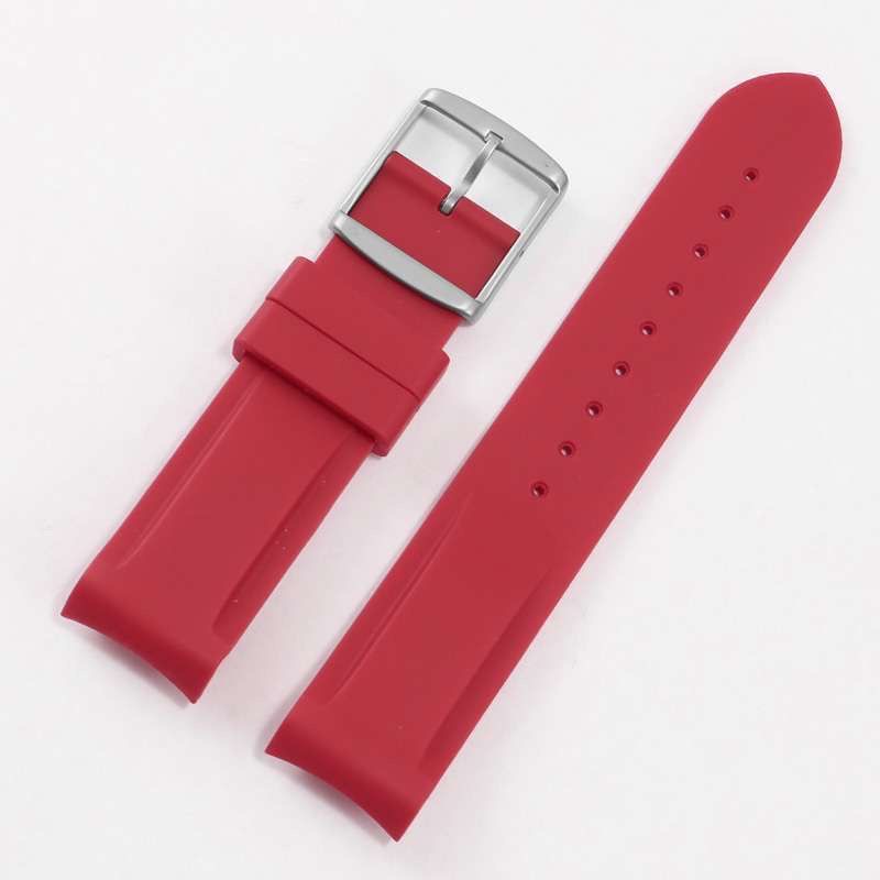 Boucle rouge + argent