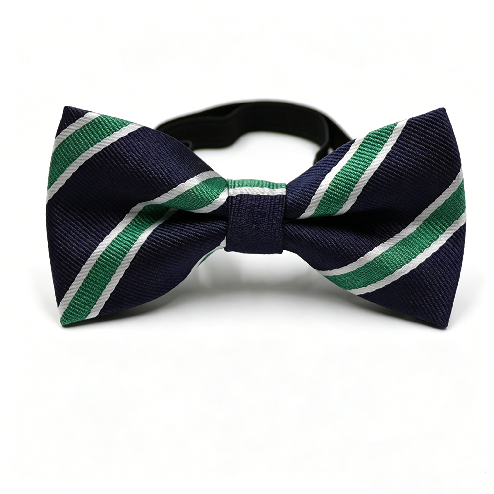 Strisce diagonali bianche verde blu navy profondo