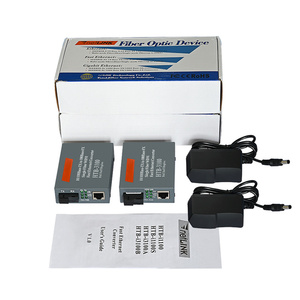 HTB3100 10/100Mbps Single Mode Single Fiber SC Optical Connector <strong>Ethernet</strong> 155M 25KM RJ45 Optical Media Transceiver - Product Image 5