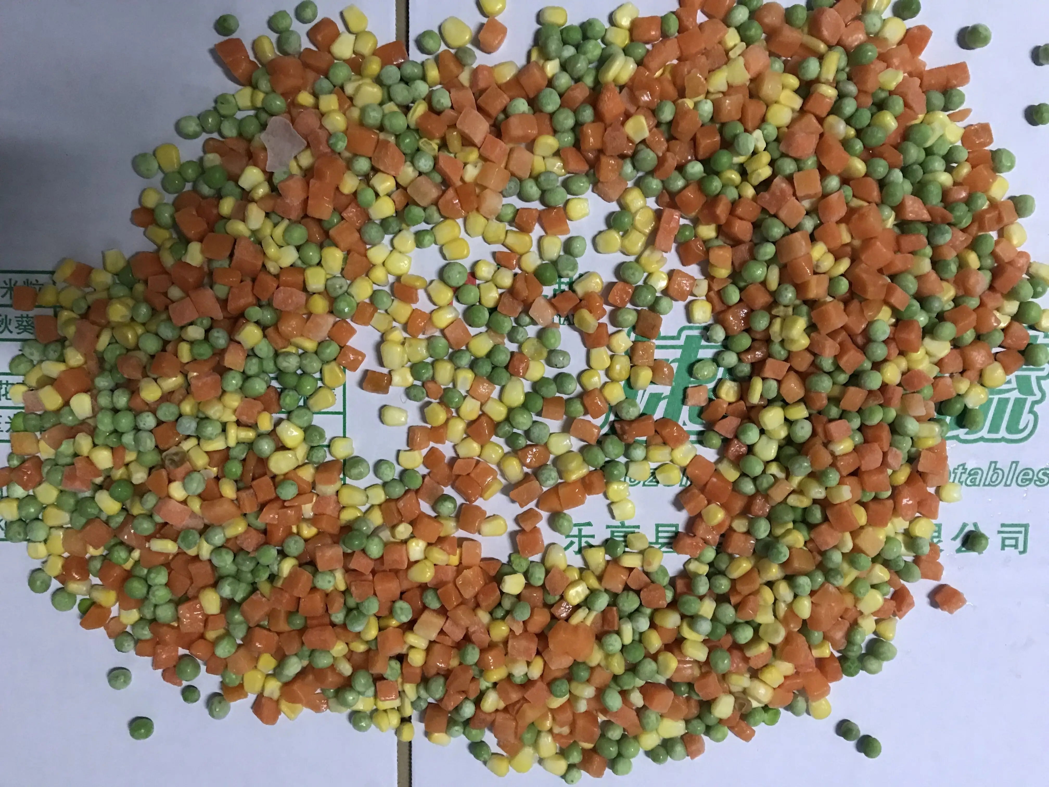 Bulk Quantity Supplier Origin Green Peas Green Beans Cut Carrots Frozen Mixed Vegetables