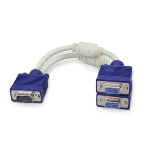 VGA 3 + 6 1 Dividido a 2 Pantalla LED de computadora Datos de video multifuncionales 1 Macho a 2 Hembra Cable de pantalla dividida VGA - Product Image 6