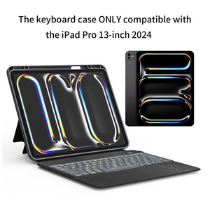 Wholesale Price OEM ODM Slim Smart <strong>Bluetooth</strong> <strong>Keyboard</strong> Folio with Hinge Kickstand for 13'' iPad Pro M4 2024 Slim <strong>Keyboard</strong> 81 Key - Product Image 3