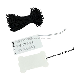Custom Round Hang Tag <strong>String</strong> Knotted Stretch <strong>Loops</strong> Latex <strong>Elastic</strong> Slip-knot <strong>Elastic</strong> <strong>Loop</strong> for Tags Cords