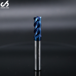 CH fabrika özelleştirilmiş Tungsten çelik katı karbür kare CNC freze 2 flüt 4 flüt Flute hrchrc65 Metal freze kesicisi - Product Image 3