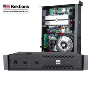 BekboesX8ボリュームコントロールLEDインジケーター高出力800w * 800w熱放散システム歌うためのプロフェッショナルアンプ - Product Image 1