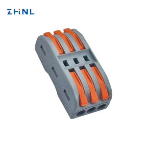 Push-in Terminal Block Fast Terminal PCT223 3 <strong>Input</strong> &amp;3 <strong>Output</strong> with 3 Test Hole Universal Compact Wire Cable <strong>Connectors</strong> - Product Image 4