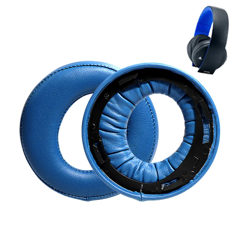 Replacement Ear Pads Cushion Earmuff Earcup Cover for PS3 PS4 PSV Playstation 3 4 Gold Wireless Stereo Headset