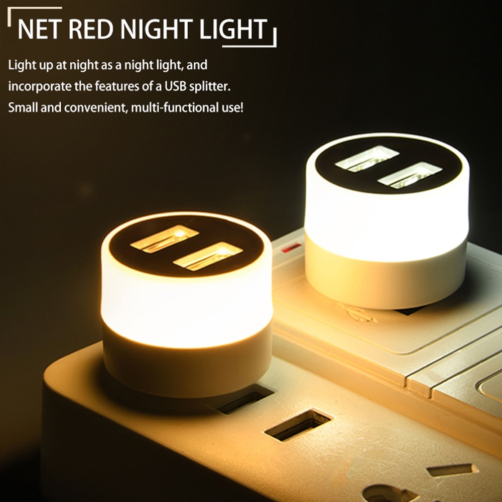 Bianco - Luce USB da presa