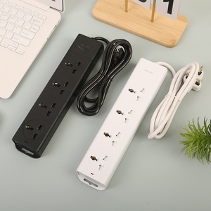 工厂批发欧盟插头电气多扩展插座<span class=keywords><strong>USB</strong></span>和C型充电4插座电源带主开关