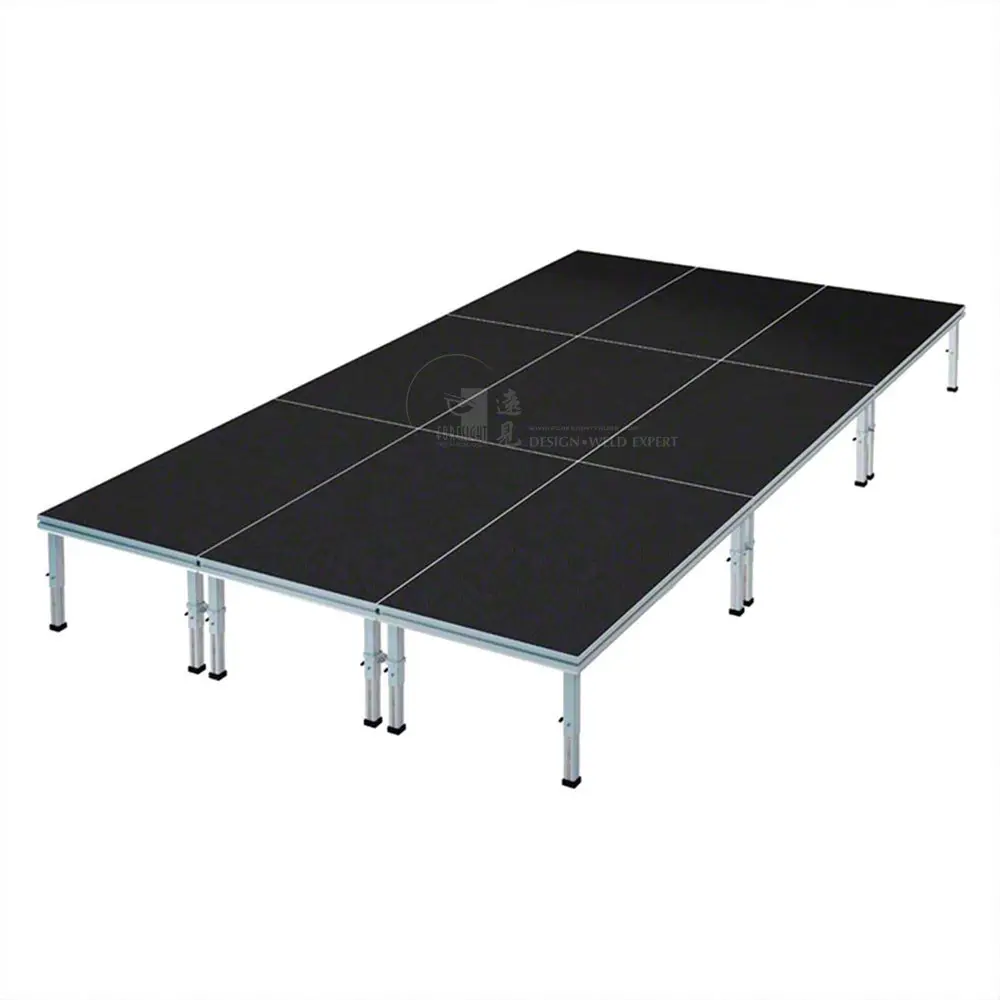 Easy set up portable aluminum stage platform catwalk event stages for sale