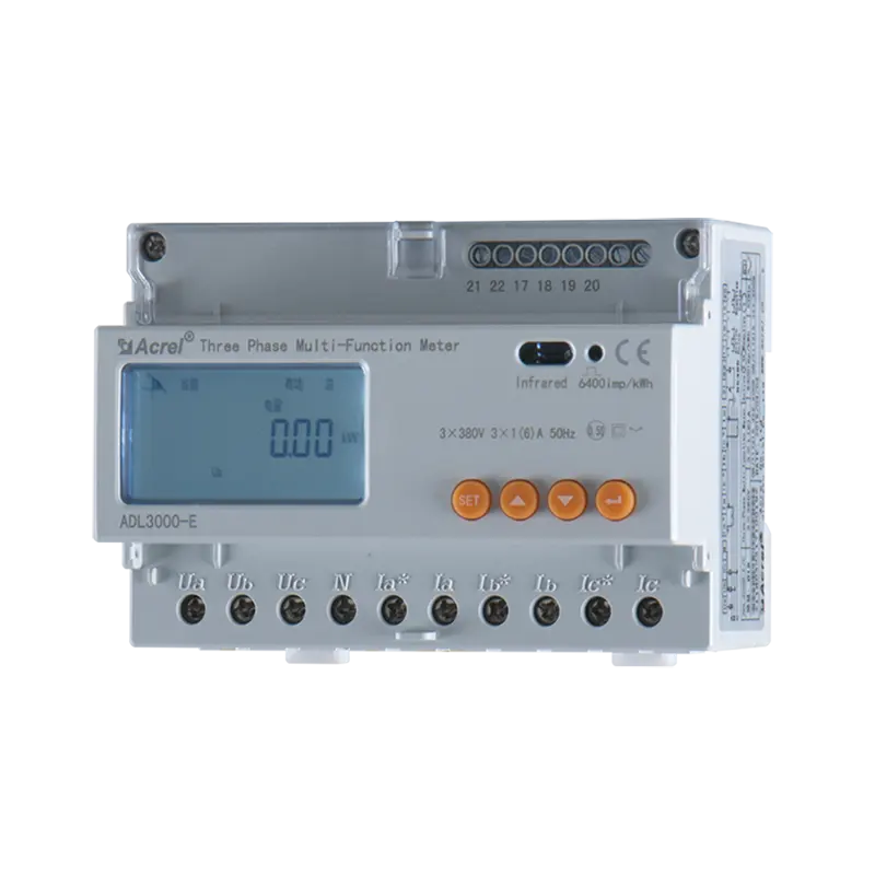 Acrel ADL3000-E 3 phase smart din rail energy meter with reverse power current monitoring