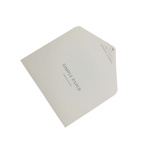 Benutzer definierte weiße Karte Verpackung Geschenk dokument Umschlag Mailer Tasche mit Knopf und Schnur - Product Image 4