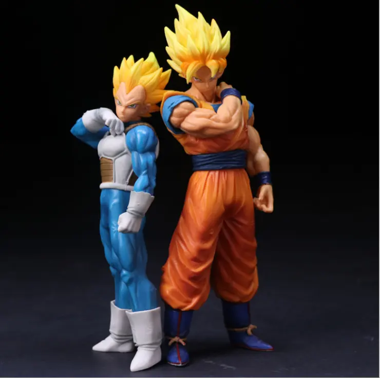 UFOGIFT Anime Japonés Vegeta Figura de Acción Super Saiyan Son Goku DBZ Building Goku Figura