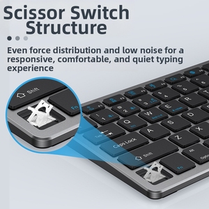 طقم لوحة مفاتيح المكتب + G + ماوس للكمبيوتر المحمول ، ولمفاتيح وظائف الوسائط المتعددة القابلة لإعادة الشحن الليثيوم - Product Image 3