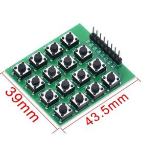 8pin 4*4 4x4 matrice 16 tastiera tastiera Breadboard modulo 16 pulsante Mcu per arduino Diy Starter Kit