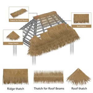 Milho Folha De Milho Cottage Telhado Liso Panha Nhân Tạo Lắp Ráp - Product Image 2