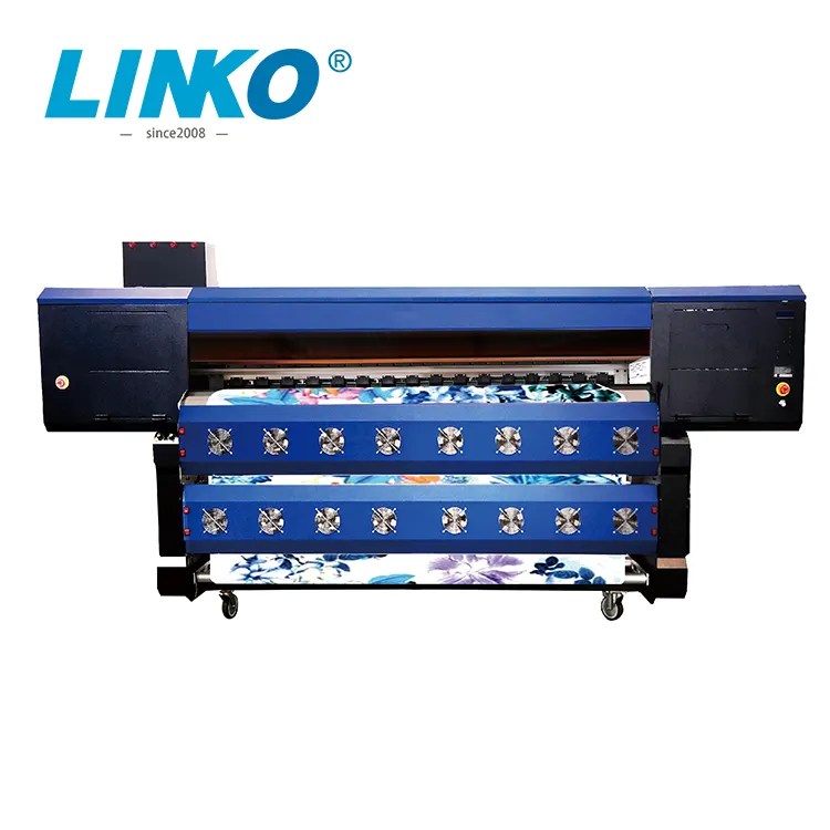 Impressora industrial 8 i3200, alta velocidade, 1.8m, impressora de subolmação, grande formato, impressora têxtil, jato de tintura, papel de tintura
