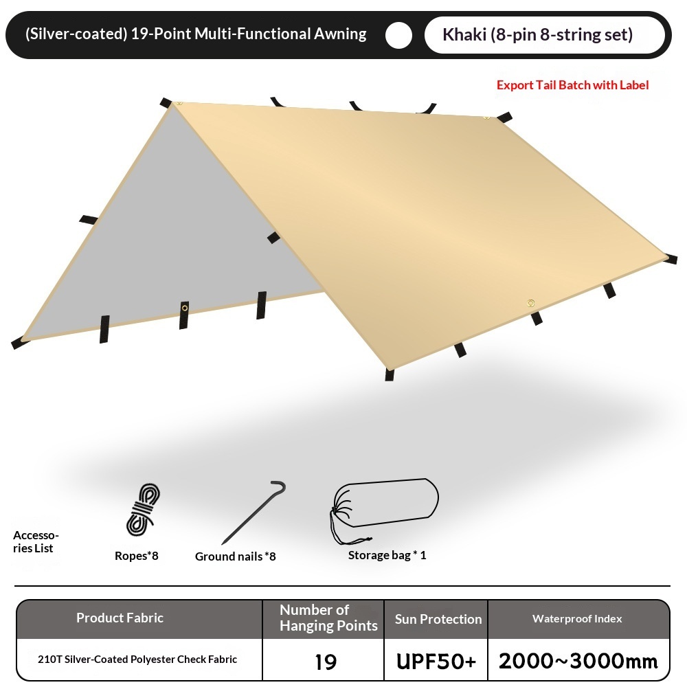 Exporter fin de ligne avec étiquette Khaki Single Canopy