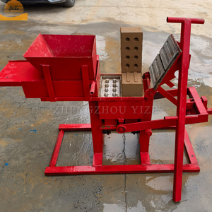 Small <strong>Manual</strong> <strong>Interlocking</strong> Fire <strong>Soil</strong> Clay Brick Paving <strong>Block</strong> Maker Hollow Earth Mud Red Clay Brick Making Moulding <strong>Machine</strong> - Product Image 2