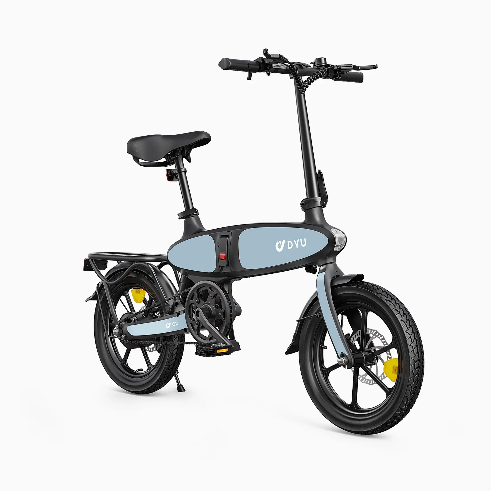 Spedizione gratuita DYU C2 pieghevole Velo elettrique bici elettrica da 16 pollici bicicletta elettrica EU/US/UK stock a buon mercato pieghevole e Bike