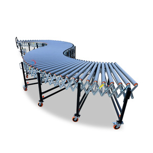 Factory Direct Supply Rubber-coated Anti-slip V Belt Roller <strong>Conveyor</strong> Line Retractable Roller <strong>Conveyor</strong> for Boxes <strong>Unloading</strong> - Product Image 5