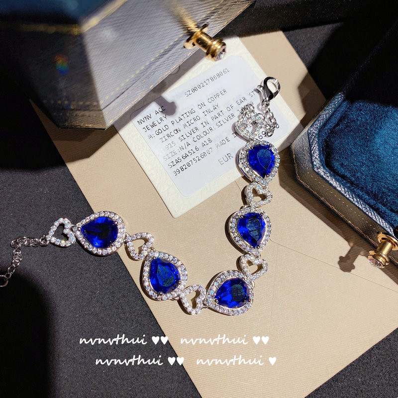 Bracelet d'amour bleu profond